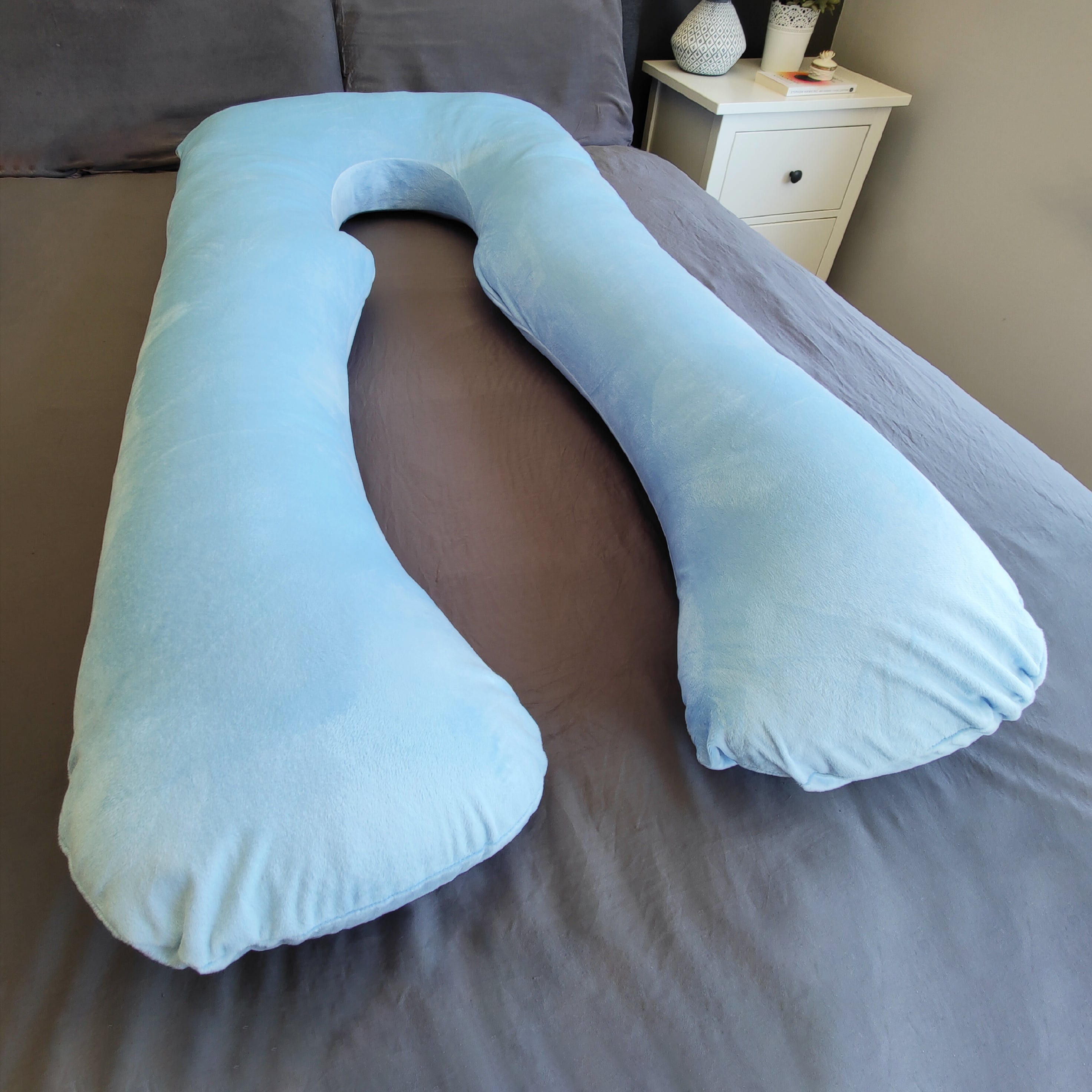 Velvet Pillow Pod Support Pillow